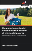 Il comportamento dei consumatori in termini di riciclo della carta