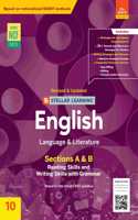 On Board! Revised Stellar Learning English Language & Literature Sec. A & B 10 By Ratna Sagar