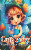 Cute Fairy Coloring Book for Adults: 100+ High-Quality and Unique Coloring Pages