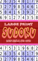 Large Print Sudoku Easy, Medium and Hard