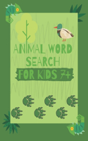 animal word search for kids