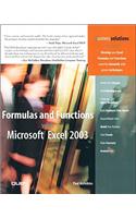 Formulas and Functions with Microsoft Excel 2003