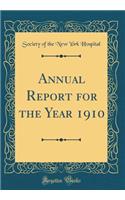Annual Report for the Year 1910 (Classic Reprint)