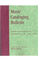 Music Cataloging Bulletin
