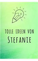 Tolle Ideen von Stefanie: Kariertes Notizbuch mit 5x5 Karomuster für deinen Vornamen