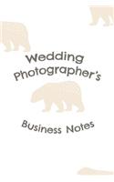Wedding Photographer's Business Notes