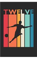 Soccer Notebook for 12 Year Old Boys and Girls - Vintage Soccer Journal - 12th Birthday Gift for Soccer Player Diary: Medium College-Ruled Journey Diary, 110 page, Lined, 6x9 (15.2 x 22.9 cm)