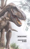 Dinosaur Notebook: College Ruled Book for Boys and Girls all ages - Creative Story Writing, Study, Doodles, School Work for Back to School