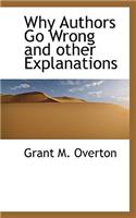 Why Authors Go Wrong and Other Explanations