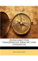 Zeitschrift Fur Franzosische Sprache Und Litteratur