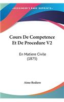 Cours De Competence Et De Procedure V2