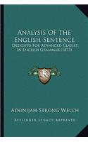 Analysis Of The English Sentence