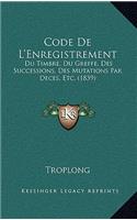 Code De L'Enregistrement