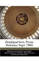 Headquarters Press Releases Sept 1960: (English)