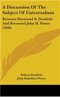 A Discussion of the Subject of Universalism