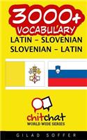 3000+ Latin - Slovenian Slovenian - Latin Vocabulary