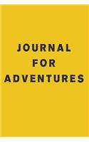 Journal For Adventures