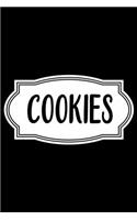 Cookies: 100 Pages 6'' x 9'' Recipe Log Book Tracker - Best Gift For Cooking Lover