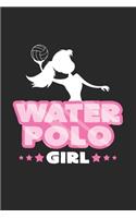 Water polo girl: 6x9 Water Polo - blank with numbers paper - notebook - notes