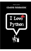 I Love Python - Coding Notebook