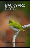 Backyard Birds Note Monthly 2020 Planner 12 Month Calendar