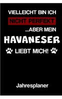 HAVANESER Jahresplaner: Ohne Datum - Lustiger Hunde Mama Spruch Terminkalender - Freier Planer für 1 Jahr - 52 Wochen (12 Monate) - Kalender - Wochenplaner - Tagesplaner - 