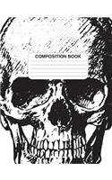 Skull Composition Book: College Ruled, 150 Pages, Use as a Journal, Diary, for Schoolwork