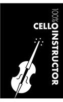 Cello Instructor Notebook: Blank Lined Cello Journal for Instructor and Musician