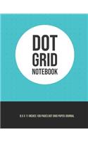 Dot Grid Notebook: 8.5 x 11 Inches 100 Pages Dot Grid Paper Journal (Volume 7)(7 Dot Grid Notebook)