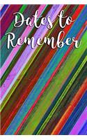 Dates to Remember: Blank Perpetual Calendar