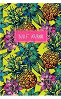 Bullet Journal: Tropical Print 6x9 Dot Grid Notebook Bright, Floral Style