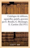 Catalogue de Tableaux Modernes, Aquarelles, Pastels, Dessins