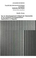 Sur le developpement integre de l'economie et du systeme d'enseignement- Application a l'Egypte