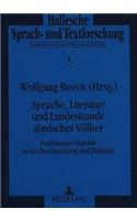 Sprache, Literatur und Landeskunde slavischer Voelker