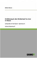 Einführung in den Hürdenlauf in einer 9. Klasse