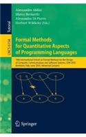 Formal Methods for Quantitative Aspects of Programming Languages