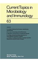 Current Topics in Microbiology and Immunology / Ergebnisse Der Mikrobiologie Und Immunitätsforschung