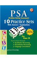 PSA Problem Solving Assessment: CBSE 10 Practice Sets with Answers / Explanations (Class - 9)