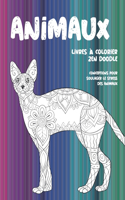 Livres à colorier Zen Doodle - Conceptions pour soulager le stress des animaux - Animaux