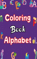coloring book alphabet: alphabet color book