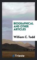 Biographical and Other Articles