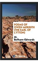 Poems of Owen Meridith (the earl of Lytton)