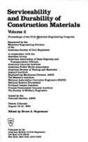 Serviceability and Durability of Construction Materials