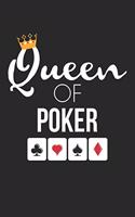 Poker Notebook - Queen of Poker Card Game Lover Poker Player Gift - Poker Journal