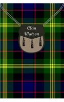 Clan Watson Tartan Journal/Notebook
