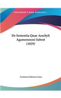 de Sententia Quae Aeschyli Agamemnoni Subest (1829)