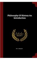 Philosophy Of History An Introduction