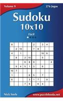 Sudoku 10x10 - Fácil - Volume 9 - 276 Jogos: (9 Sudoku)