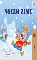 I Love Winter (Serbian Children's Book - Latin Alphabet)