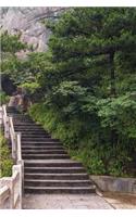 Mountain Temple Stairs Grid Notebook